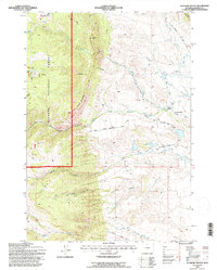 preview thumbnail of historical topo map of Johnson County, WY in 1993