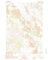 Download a high-resolution, GPS-compatible USGS topo map for Kruger Lake, WY (1984 edition)