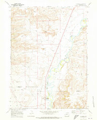 Download a high-resolution, GPS-compatible USGS topo map for La Barge, WY (1973 edition)