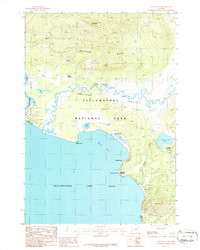 Download a high-resolution, GPS-compatible USGS topo map for Lake Butte, WY (1986 edition)
