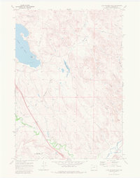 Download a high-resolution, GPS-compatible USGS topo map for Lake De Smet East, WY (1980 edition)