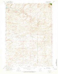Download a high-resolution, GPS-compatible USGS topo map for Lamont NE, WY (1965 edition)