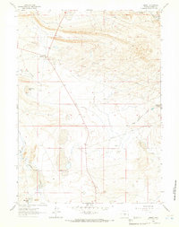 Download a high-resolution, GPS-compatible USGS topo map for Lamont, WY (1965 edition)