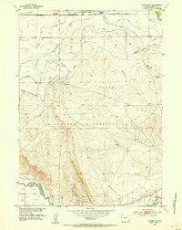 Download a high-resolution, GPS-compatible USGS topo map for Lander NW, WY (1954 edition)