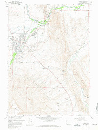 preview thumbnail of historical topo map of Lander, WY in 1960