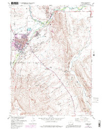 Download a high-resolution, GPS-compatible USGS topo map for Lander, WY (1991 edition)