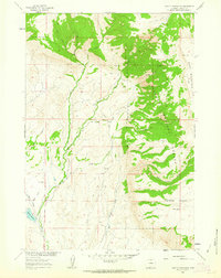 Download a high-resolution, GPS-compatible USGS topo map for Leavitt Reservoir, WY (1963 edition)