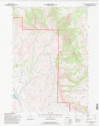 Download a high-resolution, GPS-compatible USGS topo map for Leavitt Reservoir, WY (1997 edition)