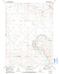 Download a high-resolution, GPS-compatible USGS topo map for Leckie SW, WY (1991 edition)