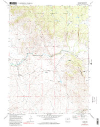 Download a high-resolution, GPS-compatible USGS topo map for Leckie, WY (1985 edition)