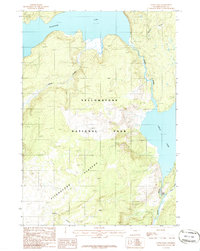 Download a high-resolution, GPS-compatible USGS topo map for Lewis Falls, WY (1986 edition)