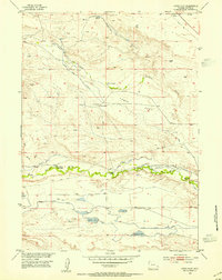 Download a high-resolution, GPS-compatible USGS topo map for Lewis Flat, WY (1954 edition)