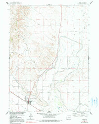 Download a high-resolution, GPS-compatible USGS topo map for Lingle, WY (1991 edition)
