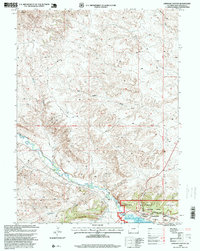preview thumbnail of historical topo map of Sweetwater County, WY in 1996