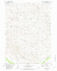 Download a high-resolution, GPS-compatible USGS topo map for Little Alkali Creek, WY (1981 edition)