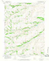 Download a high-resolution, GPS-compatible USGS topo map for Little Dee Creek, WY (1968 edition)