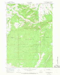Download a high-resolution, GPS-compatible USGS topo map for Little Goose Peak, WY (1968 edition)