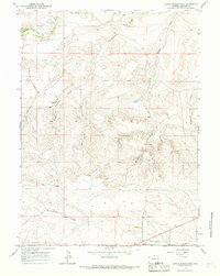 Download a high-resolution, GPS-compatible USGS topo map for Little Indian Draw, WY (1967 edition)