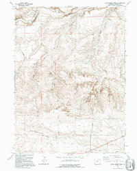 Download a high-resolution, GPS-compatible USGS topo map for Little Indian Draw, WY (1995 edition)