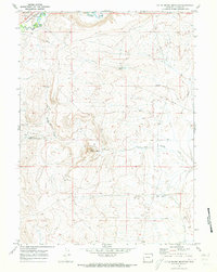 Download a high-resolution, GPS-compatible USGS topo map for Little Round Mountain, WY (1973 edition)