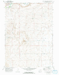 Download a high-resolution, GPS-compatible USGS topo map for Little Round Mountain, WY (1973 edition)