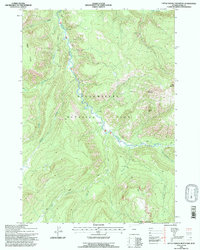 Download a high-resolution, GPS-compatible USGS topo map for Little Saddle Mountain, WY (1997 edition)