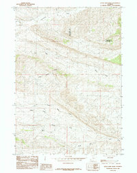 preview thumbnail of historical topo map of Hot Springs County, WY in 1985