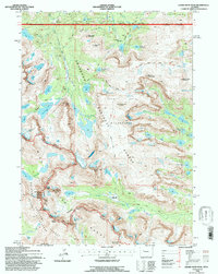 Download a high-resolution, GPS-compatible USGS topo map for Lizard Head Peak, WY (1997 edition)