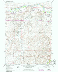 Download a high-resolution, GPS-compatible USGS topo map for Lockett, WY (1985 edition)