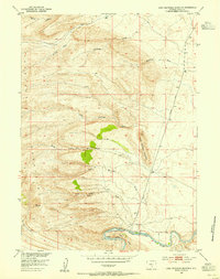 Download a high-resolution, GPS-compatible USGS topo map for Lone Haystack Mountain, WY (1955 edition)