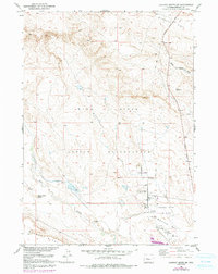 Download a high-resolution, GPS-compatible USGS topo map for Lookout Butte SW, WY (1991 edition)