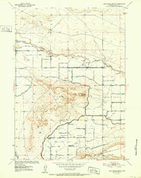 Download a high-resolution, GPS-compatible USGS topo map for Lost Wells Butte, WY (1952 edition)