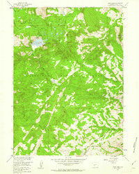 Download a high-resolution, GPS-compatible USGS topo map for Louis Lake, WY (1962 edition)