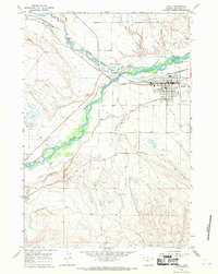 Download a high-resolution, GPS-compatible USGS topo map for Lovell, WY (1970 edition)