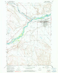 Download a high-resolution, GPS-compatible USGS topo map for Lovell, WY (1990 edition)