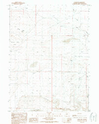 preview thumbnail of historical topo map of Sweetwater County, WY in 1989