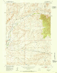 Download a high-resolution, GPS-compatible USGS topo map for Lysite SE, WY (1953 edition)