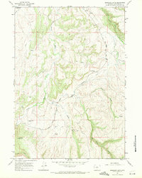 Download a high-resolution, GPS-compatible USGS topo map for Mahogany Butte, WY (1971 edition)