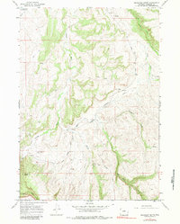 Download a high-resolution, GPS-compatible USGS topo map for Mahogany Butte, WY (1983 edition)