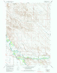 Download a high-resolution, GPS-compatible USGS topo map for Manderson, WY (1985 edition)