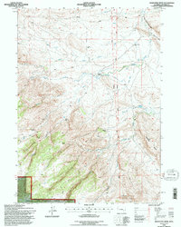 Download a high-resolution, GPS-compatible USGS topo map for Maneater Creek, WY (1996 edition)