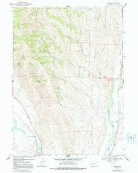 Download a high-resolution, GPS-compatible USGS topo map for Marse, WY (1991 edition)