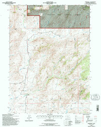 Download a high-resolution, GPS-compatible USGS topo map for Marshall, WY (1996 edition)