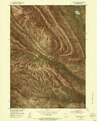 Download a high-resolution, GPS-compatible USGS topo map for Maverick Spring, WY (1953 edition)