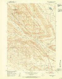 Download a high-resolution, GPS-compatible USGS topo map for Maverick Spring, WY (1953 edition)