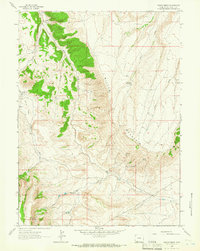 preview thumbnail of historical topo map of Sweetwater County, WY in 1963