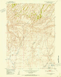 Download a high-resolution, GPS-compatible USGS topo map for Mc Cleary Reservoir, WY (1953 edition)