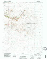 Download a high-resolution, GPS-compatible USGS topo map for Mc Compsey Pass, WY (1995 edition)