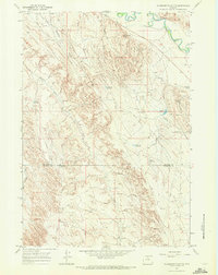 Download a high-resolution, GPS-compatible USGS topo map for Mc Dermotts Butte, WY (1971 edition)