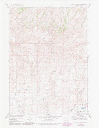 Download a high-resolution, GPS-compatible USGS topo map for McCleary Reservoir, WY (1985 edition)